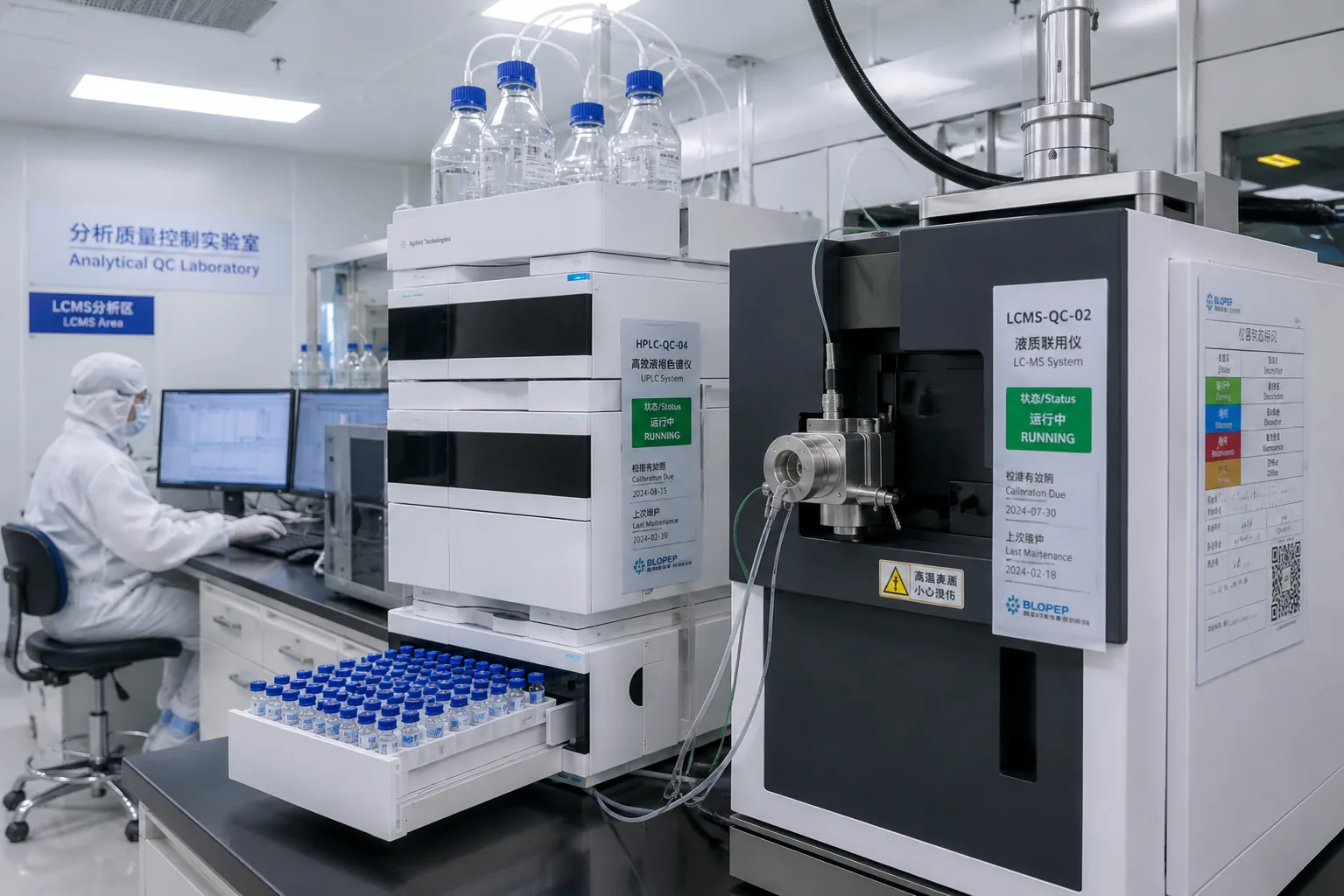 Representative chromatography and mass spectrometry instrumentation